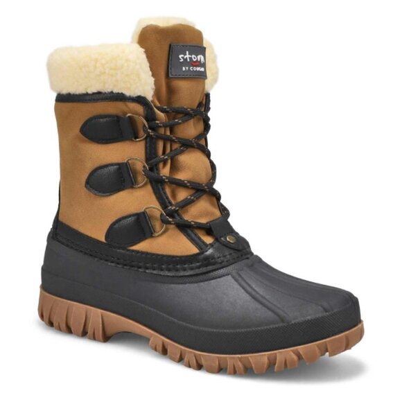 STORM BY COUGAR CANDY-C WATERPROOF SNOW BOOT, Black/Chestnut - Picture 2 of 5